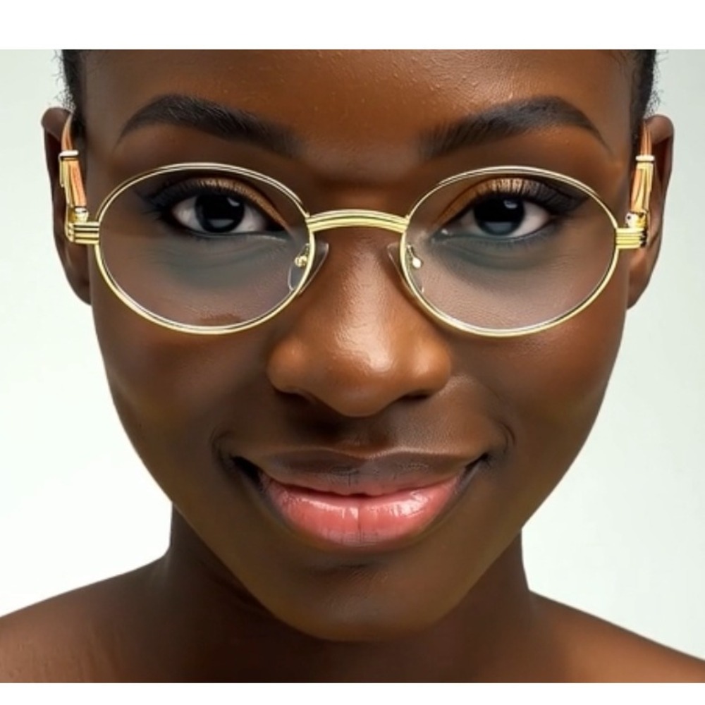Women Retro Art Nouveau Vintage Style Small Round Elegant Eye Glasses Lentes New